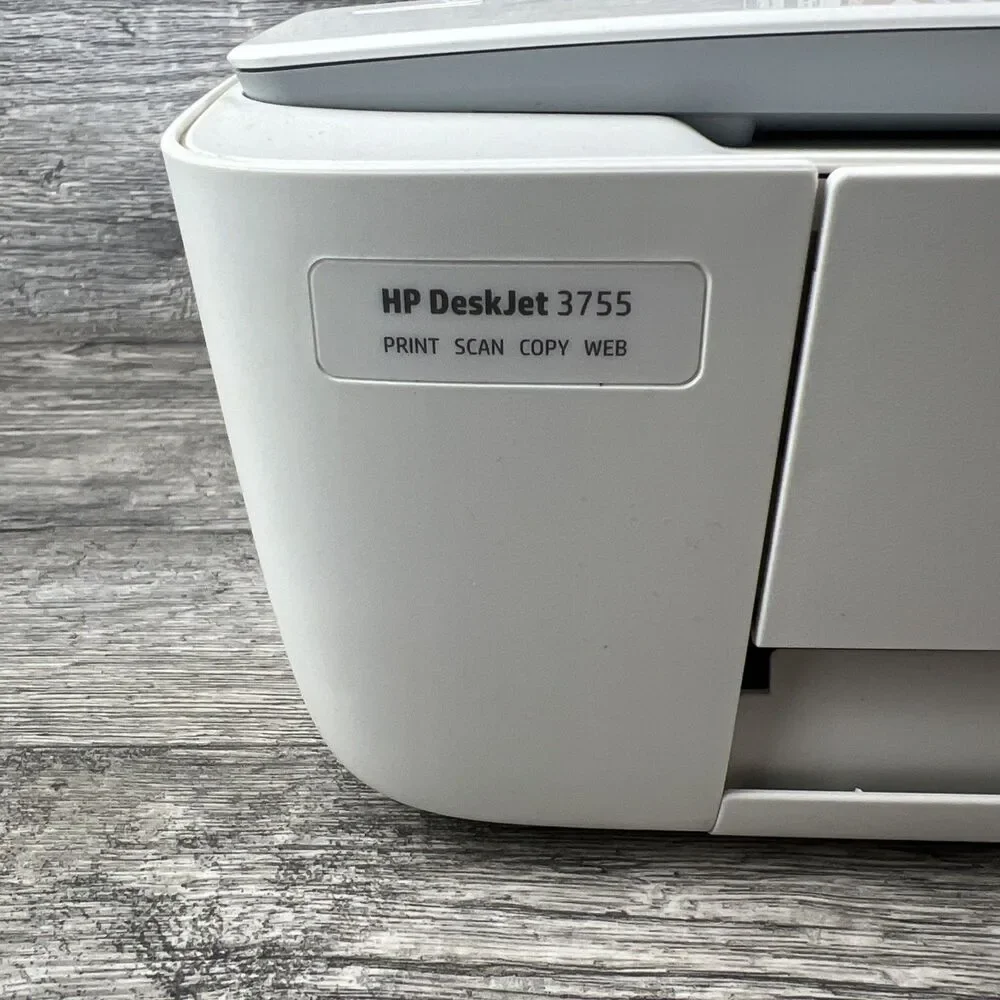 HP DeskJet 3755 Wireless All-in-One Inkjet Printer White New Open Box